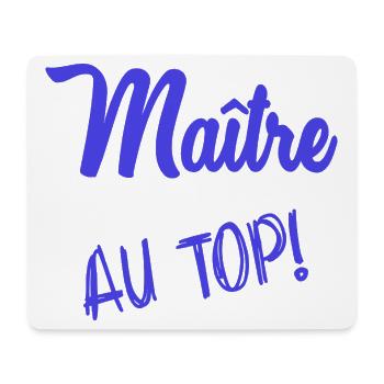 MEISTER. MEISTER. HUMOR - Mousepad (Querformat) - Weiß - Vorne