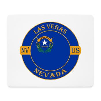 Las Vegas Nevada Flagge USA Reise Souvenir Abzeichen - Mousepad (Querformat) - Weiß - Vorne