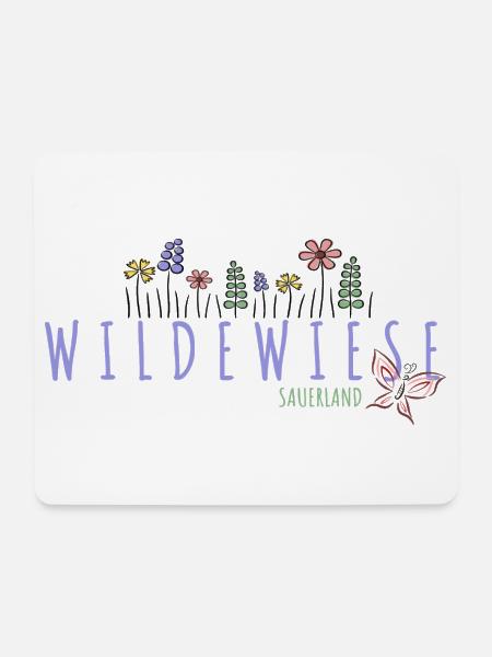 Wildewiese im Sauerland - Mousepad (Querformat) - Weiß