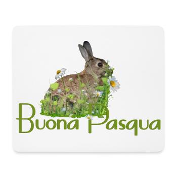 Frohe Ostern - Mousepad (Querformat) - Weiß - Vorne