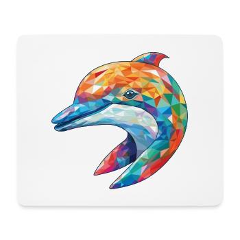 Delphin Bunte Aquarell-Tierillustration - Mousepad (Querformat) - Weiß - Vorne