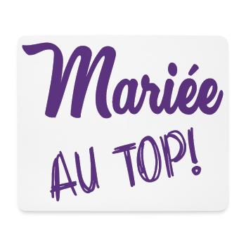 HOCHZEIT. ZUKÜNFTIGE BRAUT. Junggesellinnenabschied - Mousepad (Querformat) - Weiß - Vorne