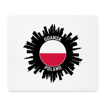 Danzig Skyline Polen Flagge Reise Souvenir - Mousepad (Querformat) - Weiß - Vorne