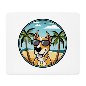 Transsilvanischer Windhund Rasse Cartoon Sonnenbrille - Mousepad (Querformat) - Weiß - Vorne
