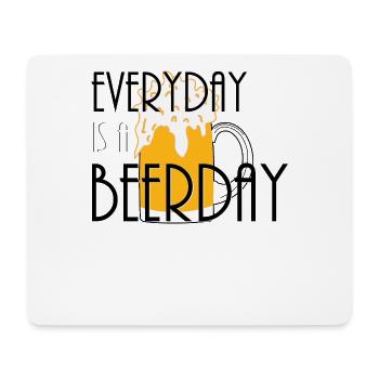 Bier - Mousepad (Querformat) - Weiß - Vorne