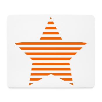 STERN. STERNE. STERN. STERNE. FEST. JAHRESTAG - Mousepad (Querformat) - Weiß - Vorne
