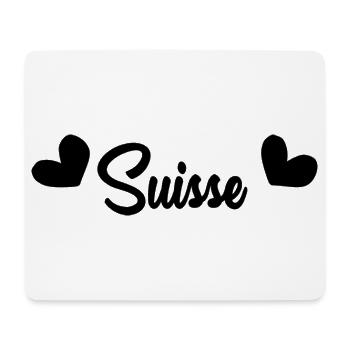 SUISSE. HUMOUR. PAYS. DRAPEAU. GENEVE. LAUSANNE - Tapis de souris (format paysage) - blanc - Devant