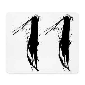 11 schwarz Nummer Zahl Elf Vektorgrafik - Mousepad (Querformat) - Weiß - Vorne