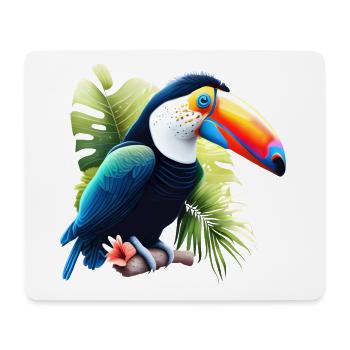 Tukan Naturliebhaber - Mousepad (Querformat) - Weiß - Vorne