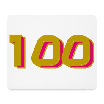 100. 100 YEARS. 100th ANNIVERSARY. 100 BIRTHDAY - Mouse Pad (horizontal) - white - Front