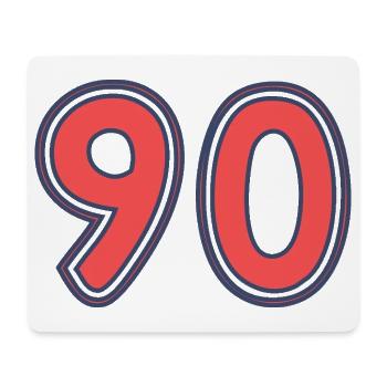 90. 90 JAHRE. 90-JÄHRIGES JUBILÄUM. 90-JÄHRIGES JUBILÄUM. - Mousepad (Querformat) - Weiß - Vorne