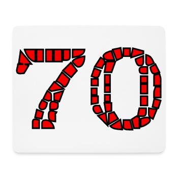 70. 70 YEARS. 70th ANNIVERSARY. 70 YEARS ANNIVERSARY. - Mouse Pad (horizontal) - white - Front