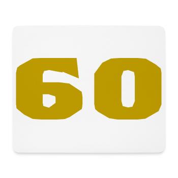60. 60 JAHRE. 60-JÄHRIGES JUBILÄUM. 60. GEBURTSTAG. - Mousepad (Querformat) - Weiß - Vorne