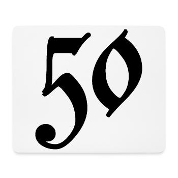 50. 50 YEARS. 50th ANNIVERSARY. 50 YEARS ANNIVERSARY. - Mouse Pad (horizontal) - white - Front