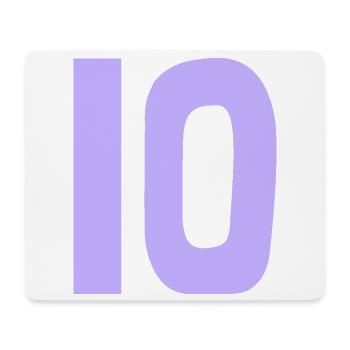 10. 10 JAHRE. 10-JÄHRIGES JUBILÄUM. 10-JÄHRIGES JUBILÄUM. - Mousepad (Querformat) - Weiß - Vorne