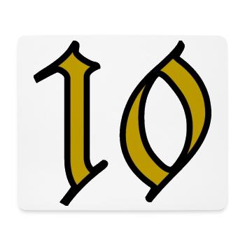 10. 10 YEARS. 10th ANNIVERSARY. 10 YEAR ANNIVERSARY. - Mouse Pad (horizontal) - white - Front