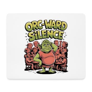 Orc-ward Silence - Mouse Pad (horizontal) - white - Front