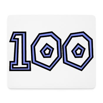 100. 100 YEARS. 100th ANNIVERSARY. 100 BIRTHDAY - Mouse Pad (horizontal) - white - Front