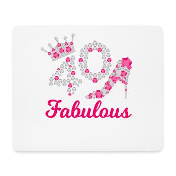 Fabulous 40 Queen 40.Geburtstag Königin Vierzig - Mousepad (Querformat) - Weiß - Vorne