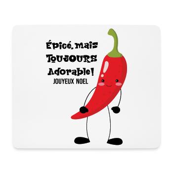 Würzig, aber trotzdem liebenswert - Mousepad (Querformat) - Weiß - Vorne