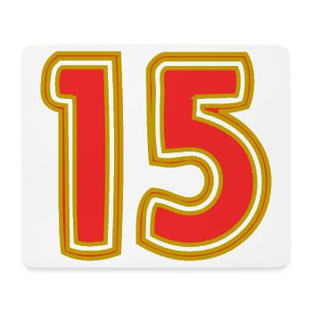 15. 15 YEARS. 15th ANNIVERSARY. 15 YEAR ANNIVERSARY. - Mouse Pad (horizontal) - white - Front