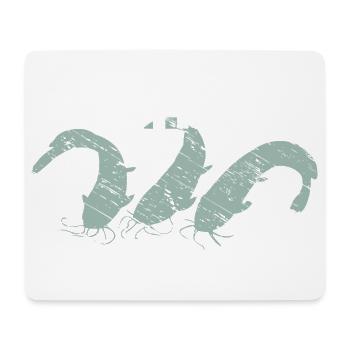 Wels angeln Waller fischen Team Waller - Mousepad (Querformat) - Weiß - Vorne