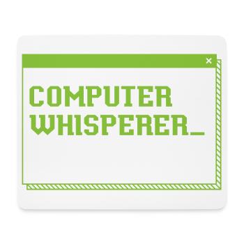 Computer-Flüsterer - Mousepad (Querformat) - Weiß - Vorne