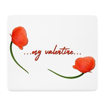my valentine Valentin - Mousepad (Querformat) - Weiß - Vorne