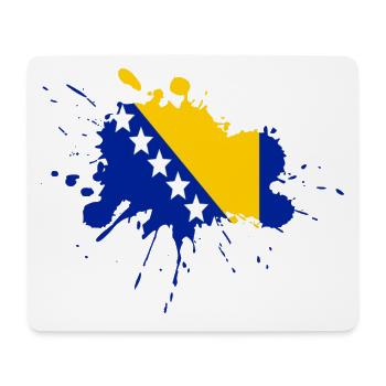 Bosnien Flagge Fleckendesign - Mousepad (Querformat) - Weiß - Vorne