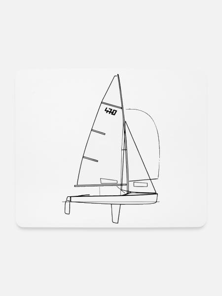 470er Riss - Mousepad (Querformat) - Weiß