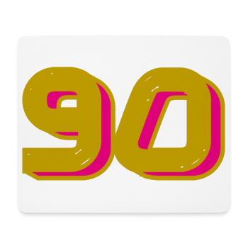 90. 90 JAHRE. 90-JÄHRIGES JUBILÄUM. 90-JÄHRIGES JUBILÄUM. - Mousepad (Querformat) - Weiß - Vorne