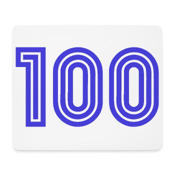100. 100 YEARS. 100th ANNIVERSARY. BIRTHDAY 100 - Mouse Pad (horizontal) - white - Front