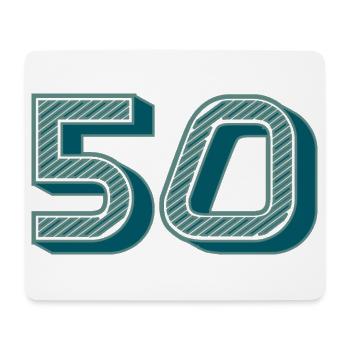 50. 50 YEARS. 50th ANNIVERSARY. 50TH ANNIVERSARY. - Mouse Pad (horizontal) - white - Front