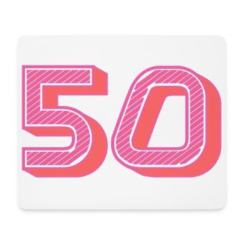 50. 50 YEARS. 50th ANNIVERSARY. 50TH ANNIVERSARY. - Mouse Pad (horizontal) - white - Front