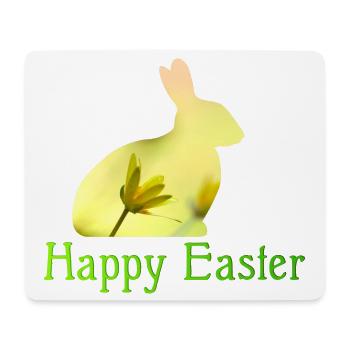 Happy Easter - Mousepad (Querformat) - Weiß - Vorne
