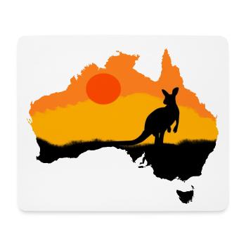 Kangoroo Australien Tiere Tier Wildnis - Mousepad (Querformat) - Weiß - Vorne