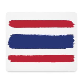 Drapeau de la Thaïlande look utilisé - Tapis de souris (format paysage) - blanc - Devant