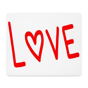 VALENTINSTAG. ICH LIEBE DICH. ICH LIEBE DICH. LIEBE. LIEBE - Mousepad (Querformat) - Weiß - Vorne