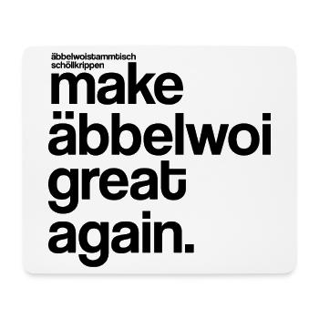 make äbbelwoi great again - Mousepad (Querformat) - Weiß - Vorne