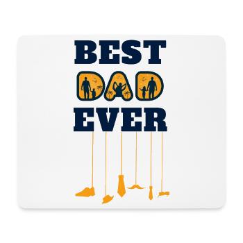 best dad ever - Mousepad (Querformat) - Weiß - Vorne