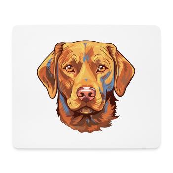 Chesapeake Bay Retriever Hunderasse Aquarellwagen - Mousepad (Querformat) - Weiß - Vorne