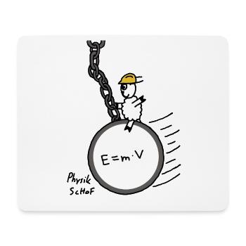 Physik Schof - Mousepad (Querformat) - Weiß - Vorne