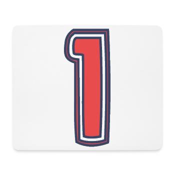1. 1 JAHR. 1. JAHRESTAG. 1 JAHR GEBURTSTAG - Mousepad (Querformat) - Weiß - Vorne