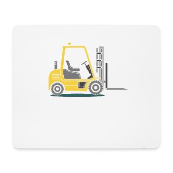 Gabelstapler Stapler - Mousepad (Querformat) - Weiß - Vorne
