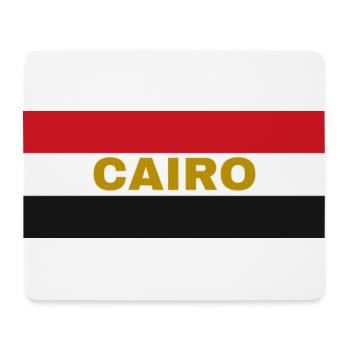 La ville du Caire aux couleurs du drapeau égyptien - Tapis de souris (format paysage) - blanc - Devant