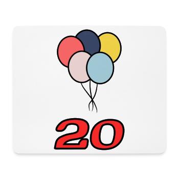 20. 20 YEARS. 20th ANNIVERSARY. 20 YEARS ANNIVERSARY. - Mouse Pad (horizontal) - white - Front