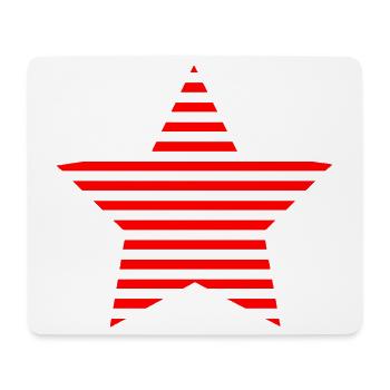 STERN. STERNE. STERN. STERNE. FEST. JAHRESTAG - Mousepad (Querformat) - Weiß - Vorne