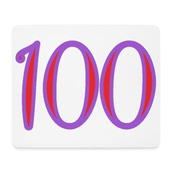 100. 100 YEARS. 100th ANNIVERSARY. 100 BIRTHDAY - Mouse Pad (horizontal) - white - Front