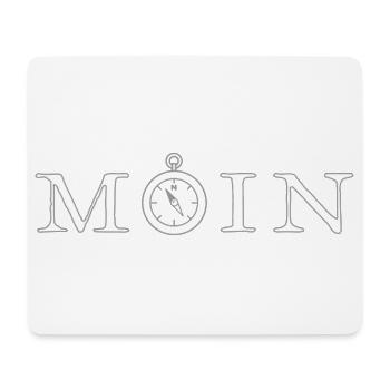 Moin - Mousepad (Querformat) - Weiß - Vorne