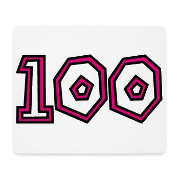 100. 100 YEARS. 100th ANNIVERSARY. BIRTHDAY 1001 - Mouse Pad (horizontal) - white - Front